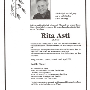 Astl Rita Geb. Moser G